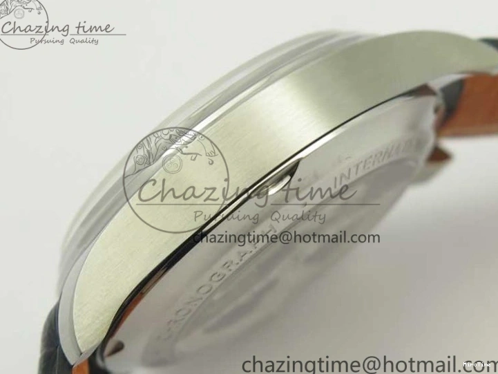 MIROTIME 0213 Portuguese Chrono SS ZF 1:1 Best Edition Gray Dial SS On Black Leather Strap A ZipUp 7215